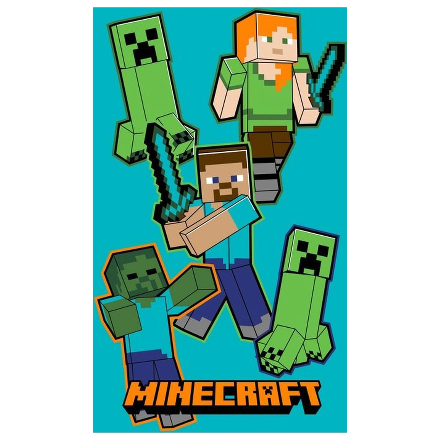 Minecraft Crawler Handtuch, Gesichtstuch, Handtuch Produktfoto