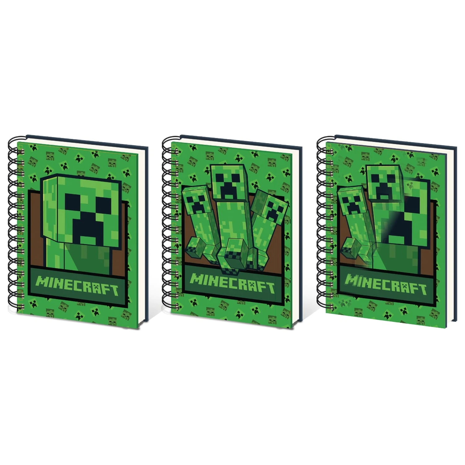 Minecraft Creeper A5 Lentikular Notizbuch Produktfoto