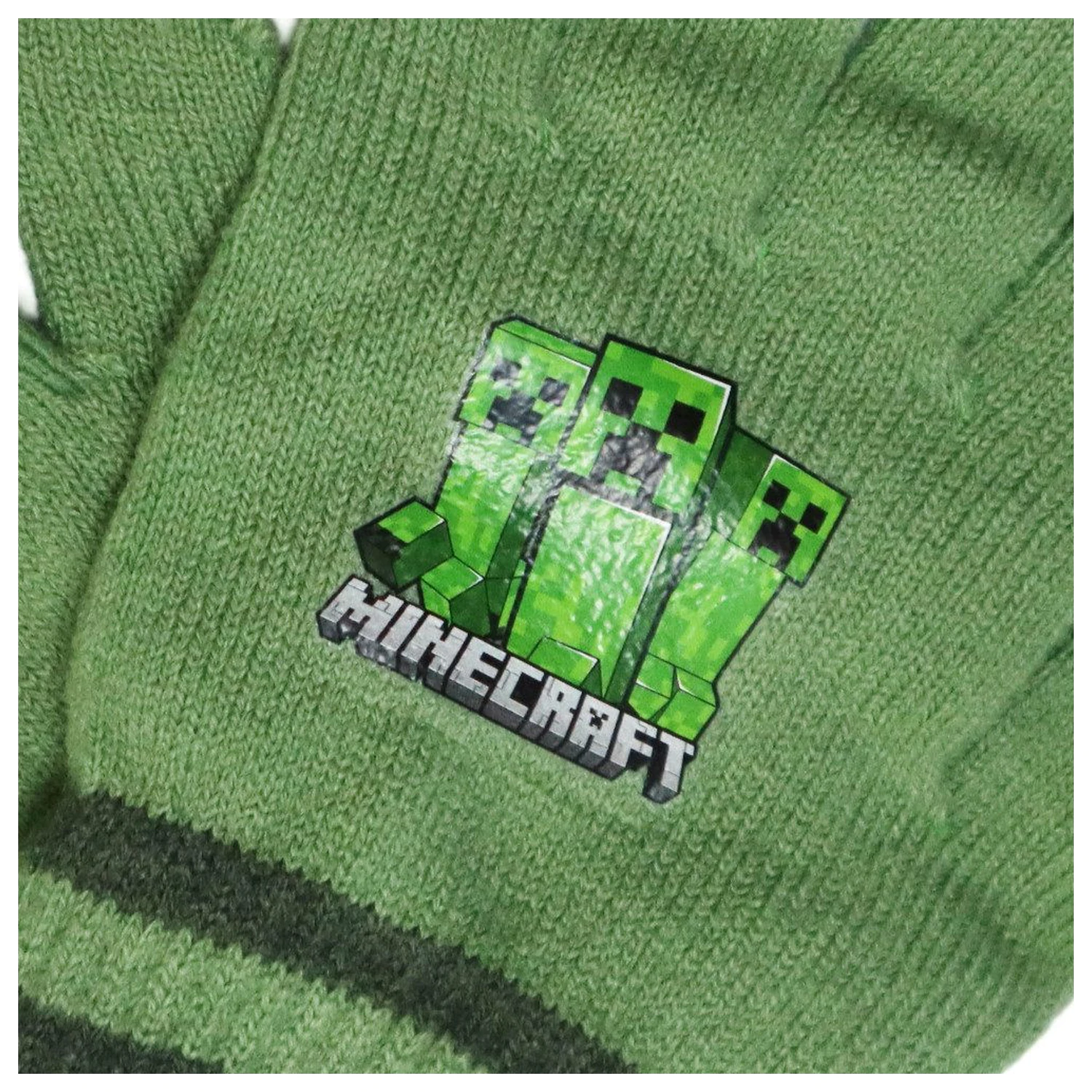 Minecraft Creeper Grüne Kinderhandschuhe Produktfoto