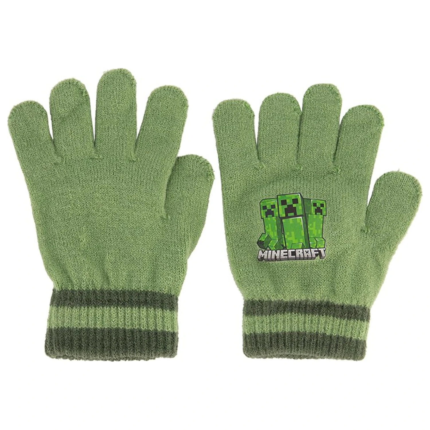 Minecraft Creeper Grüne Kinderhandschuhe Produktfoto
