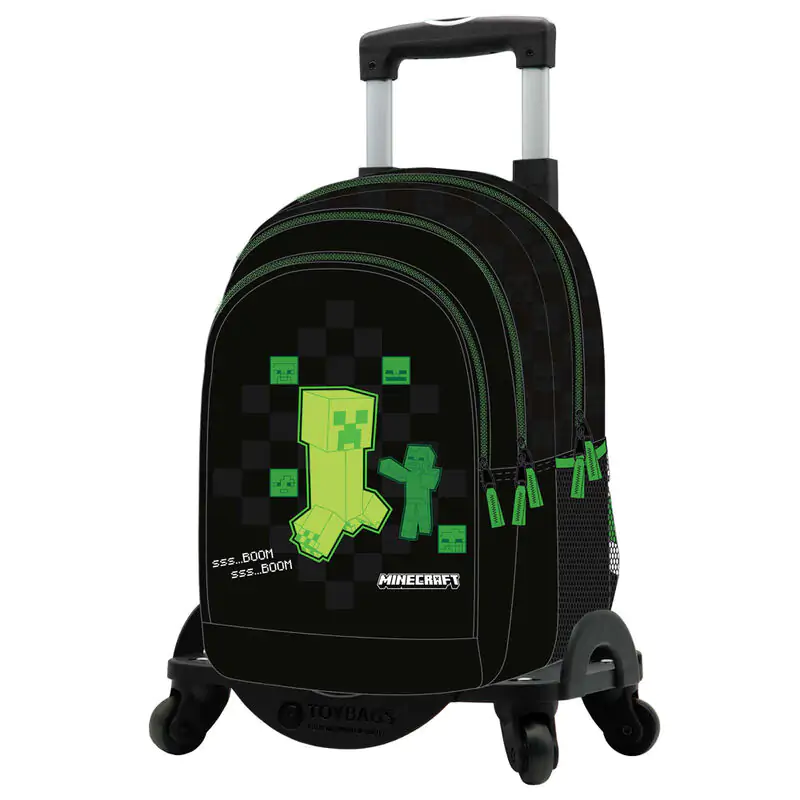 Minecraft Creeper Rucksack + ToyTasches Trolley 44cm termékfotó