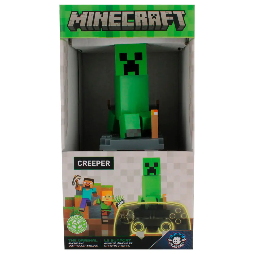 Minecraft Creeper Controller/Telefonhalter Cable Guy Figur 20cm Produktfoto