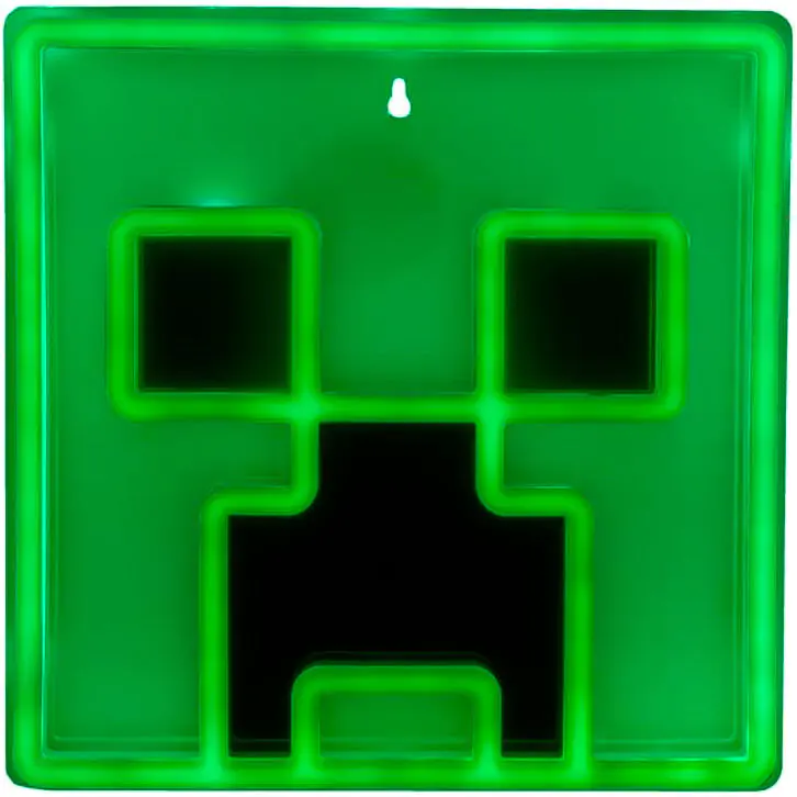 Minecraft Creeper LED Wandleuchte 25cm Produktfoto