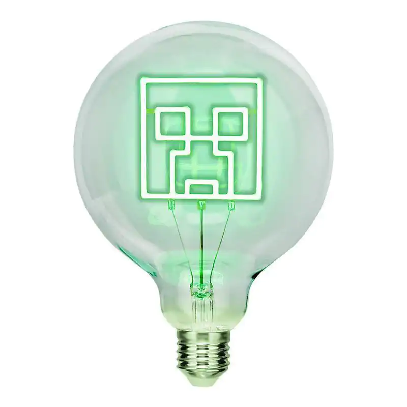 Minecraft Neon LED-Glühbirne Creeper Produktfoto