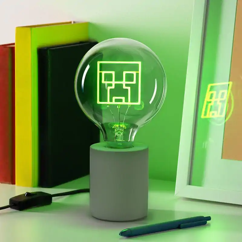 Minecraft Neon LED-Lampe Creeper Produktfoto