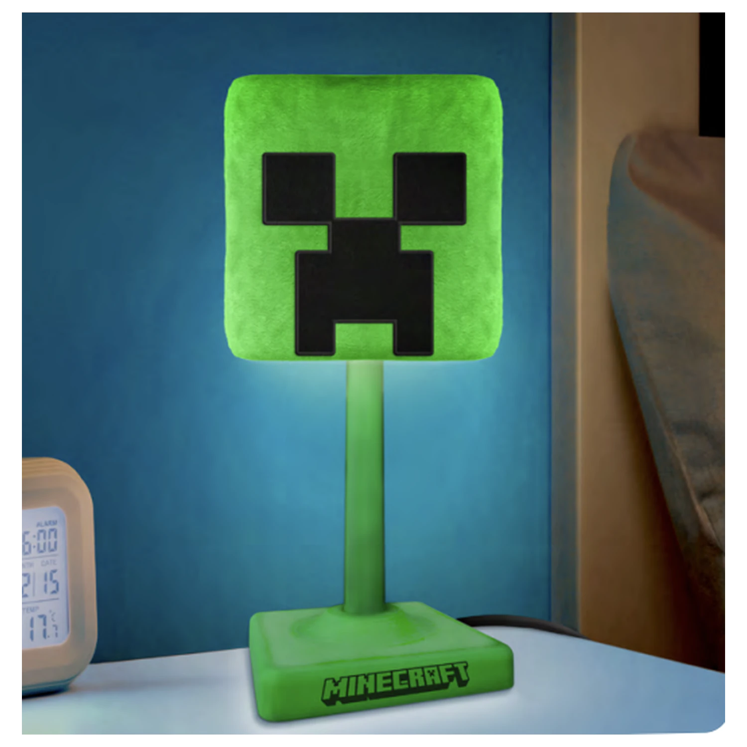Minecraft Creeper 'SoftGlo' flauschige dekorative Lampe Produktfoto