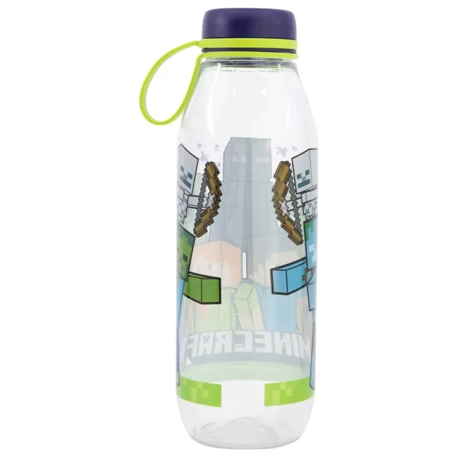 Minecraft Creeper Squad Ecozen Kunststoff-Wasserflasche mit Schraubverschluss 650 ml Produktfoto
