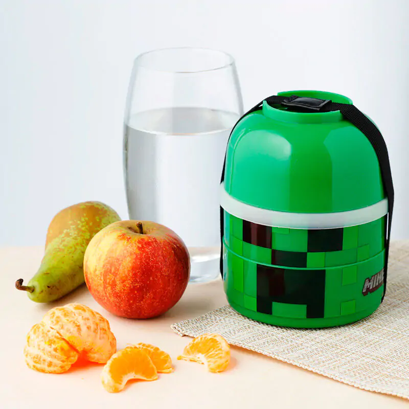 Minecraft Creeper Dreifaches Lunchbox Produktfoto