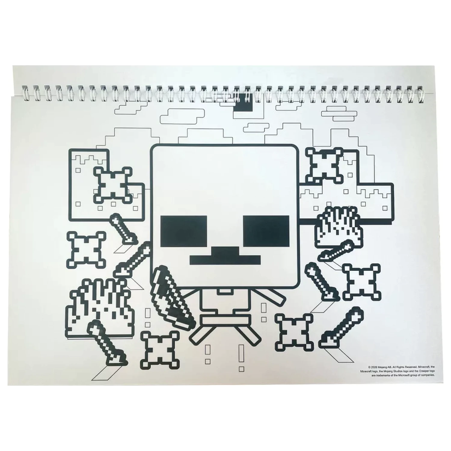 Minecraft Creepers Need Hugs A/4 Spiral Skizzenbuch mit 40 Stickern Produktfoto
