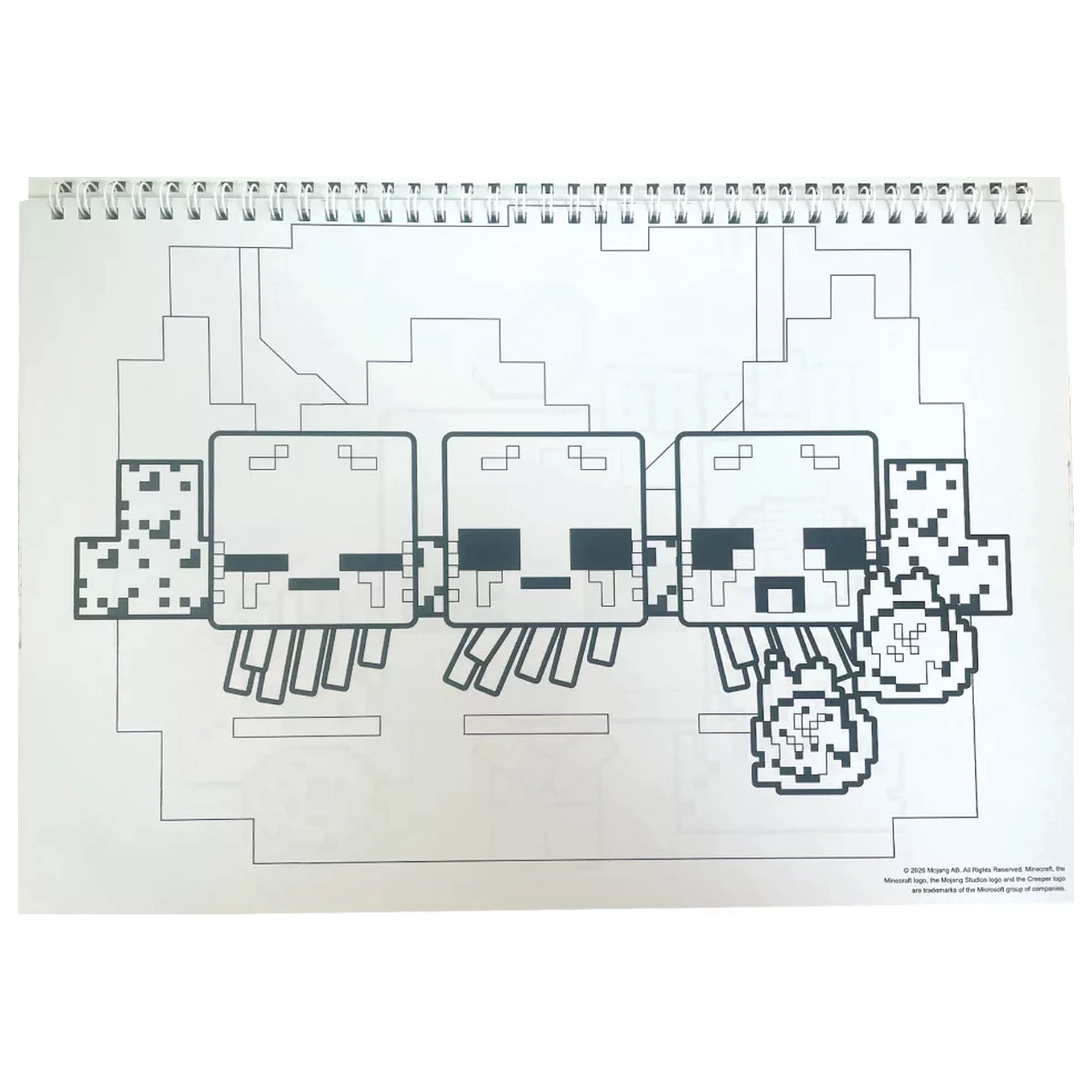 Minecraft Creepers Need Hugs A/4 Spiral Skizzenbuch mit 40 Stickern Produktfoto