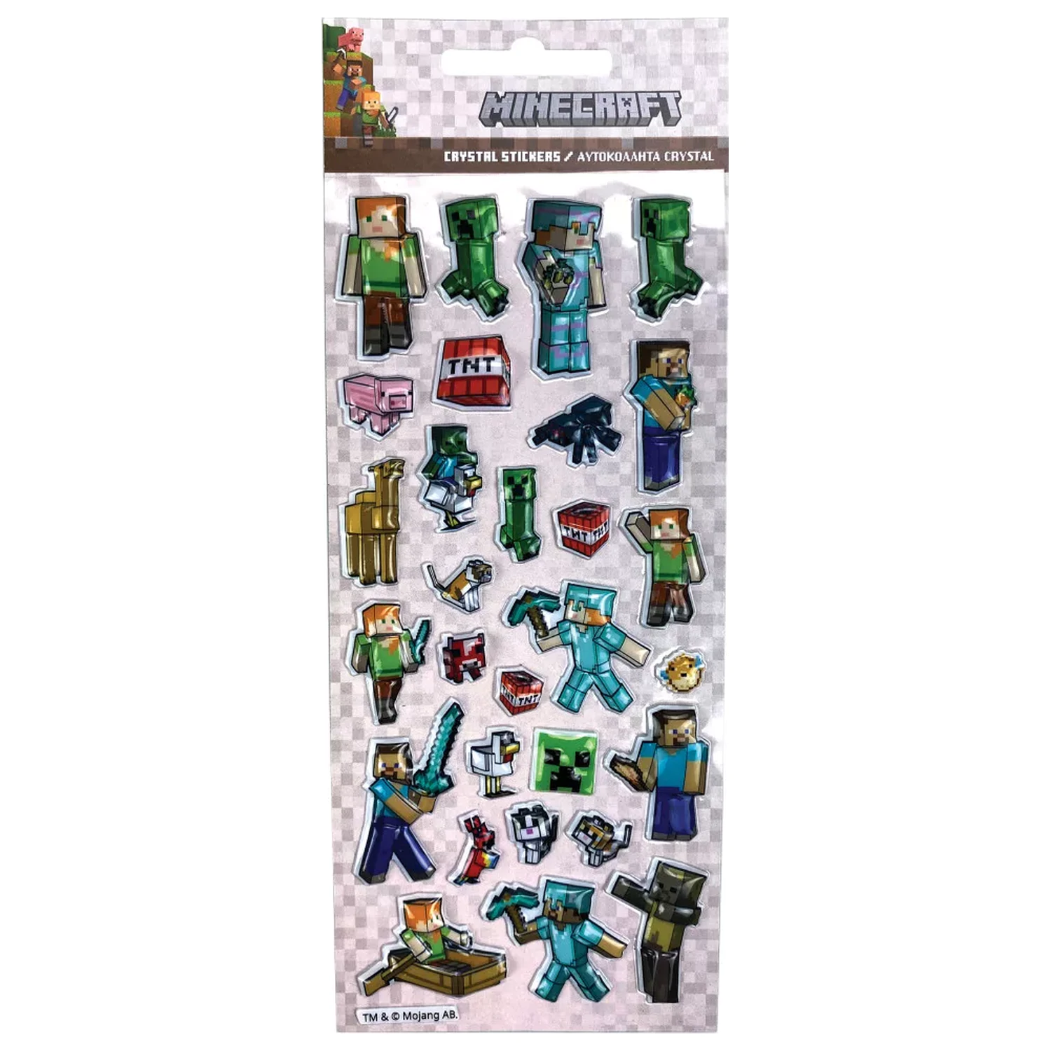 Minecraft Creepers Need Hugs Blasenaufkleber Produktfoto