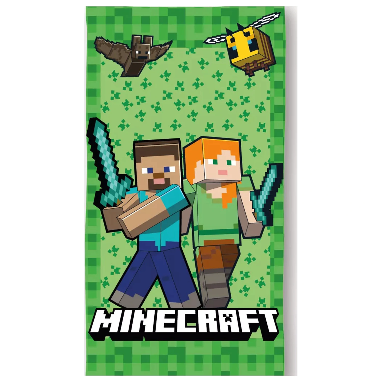 Minecraft Cube World Handtuch 70x140cm Produktfoto