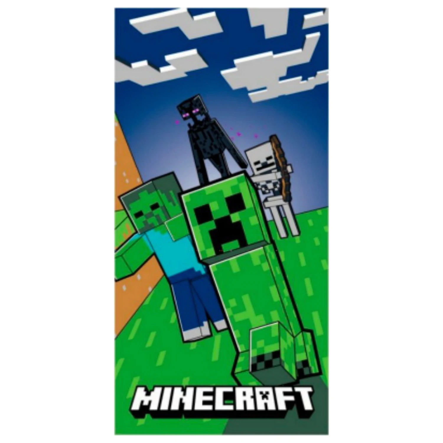 Minecraft Danger Zone Handtuch 70x140 cm Produktfoto