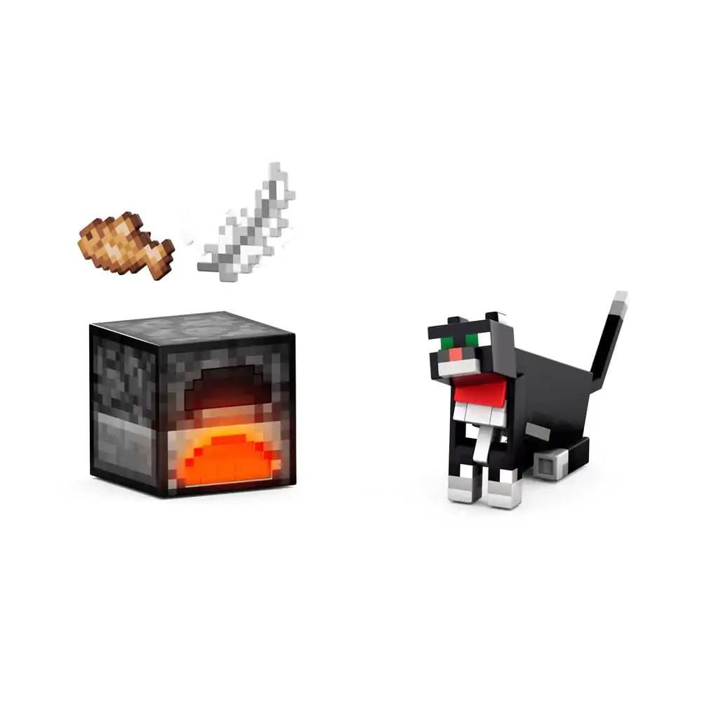 Minecraft Diamond Level Actionfigur Tuxedo-Katze 14 cm Produktfoto