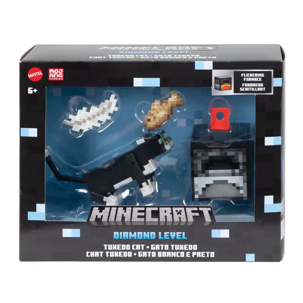 Minecraft Diamond Level Actionfigur Tuxedo-Katze 14 cm Produktfoto