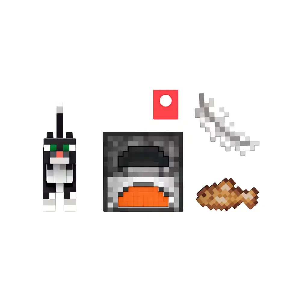 Minecraft Diamond Level Actionfigur Tuxedo-Katze 14 cm Produktfoto