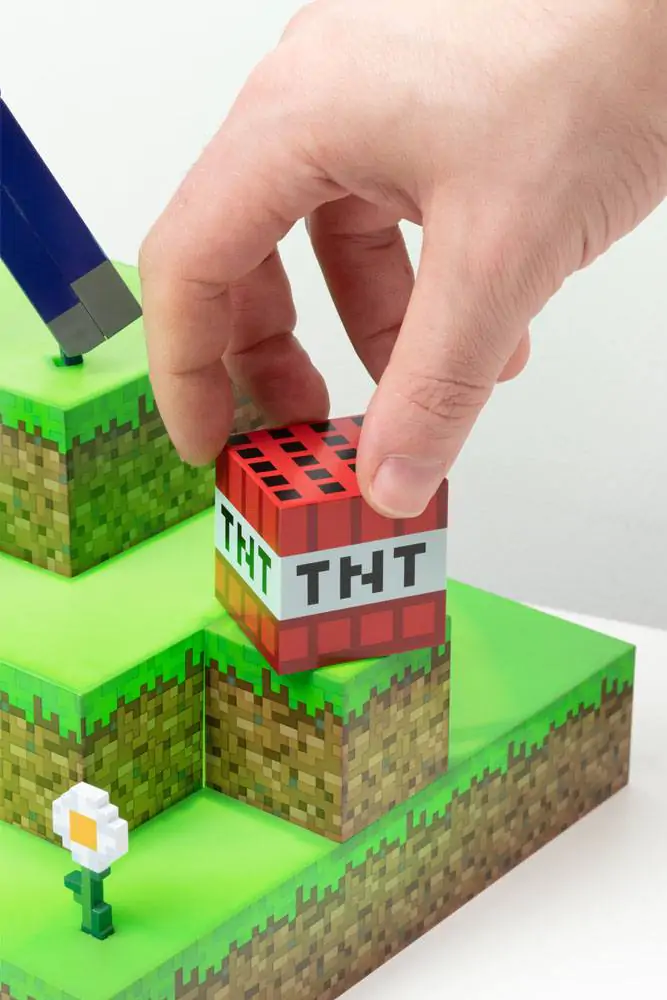 Minecraft Diorama-Leuchte Steve 30 cm Produktfoto