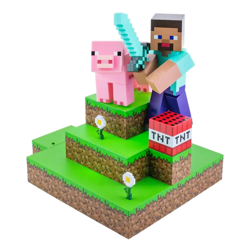 Minecraft Diorama-Leuchte Steve 30 cm Produktfoto