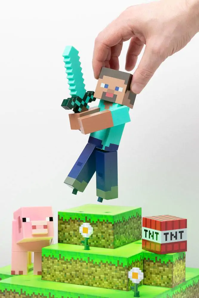 Minecraft Diorama-Leuchte Steve 30 cm Produktfoto