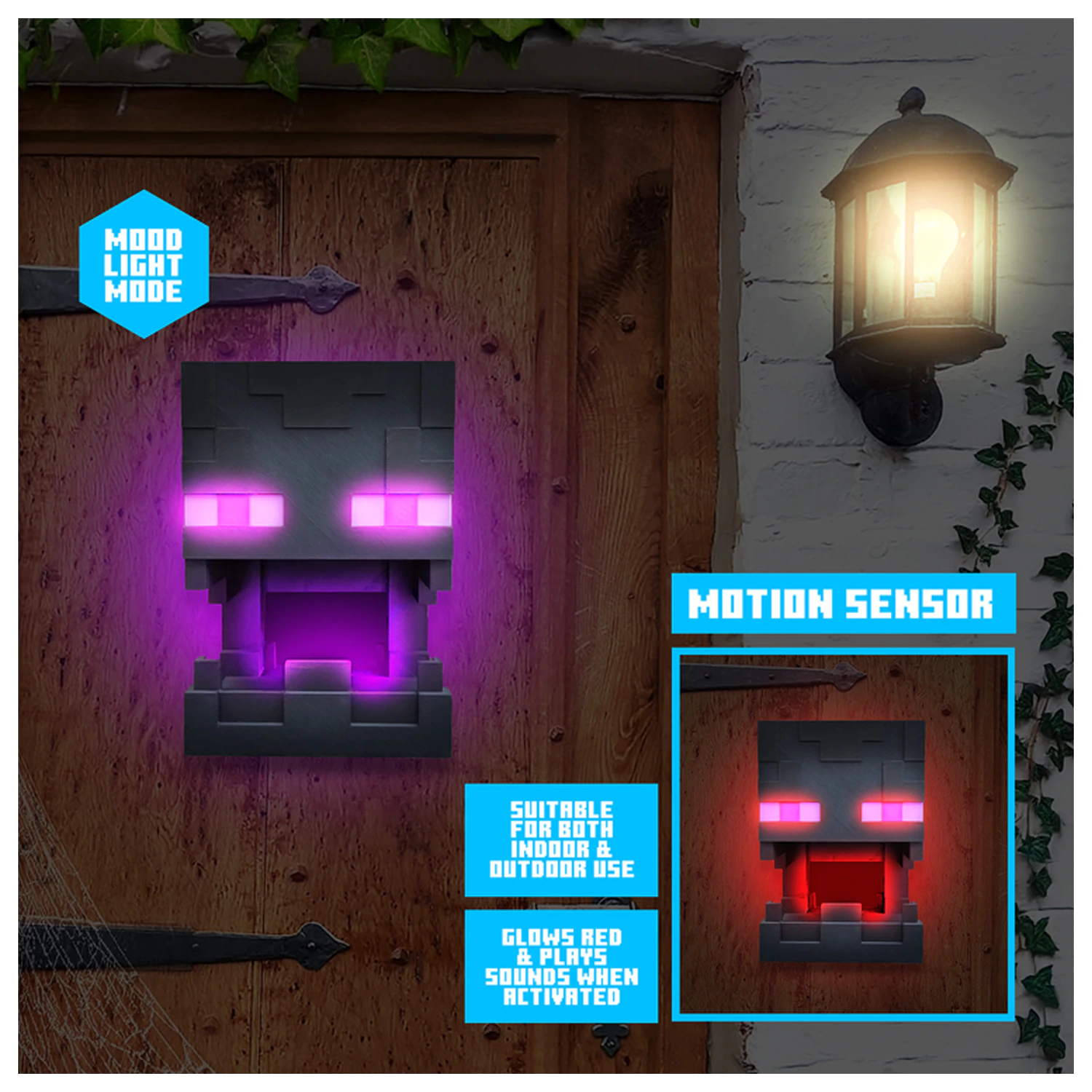 Minecraft Enderman Maske Licht Bewegungssensor Produktfoto