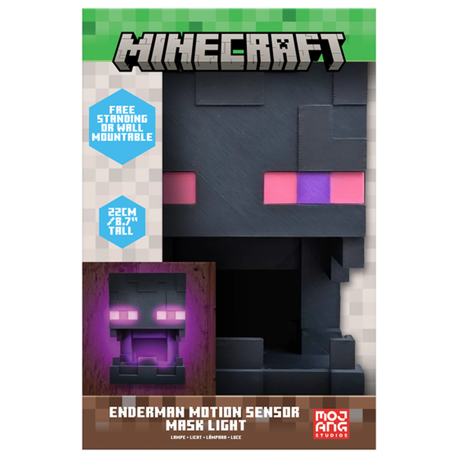Minecraft Enderman Maske Licht Bewegungssensor Produktfoto