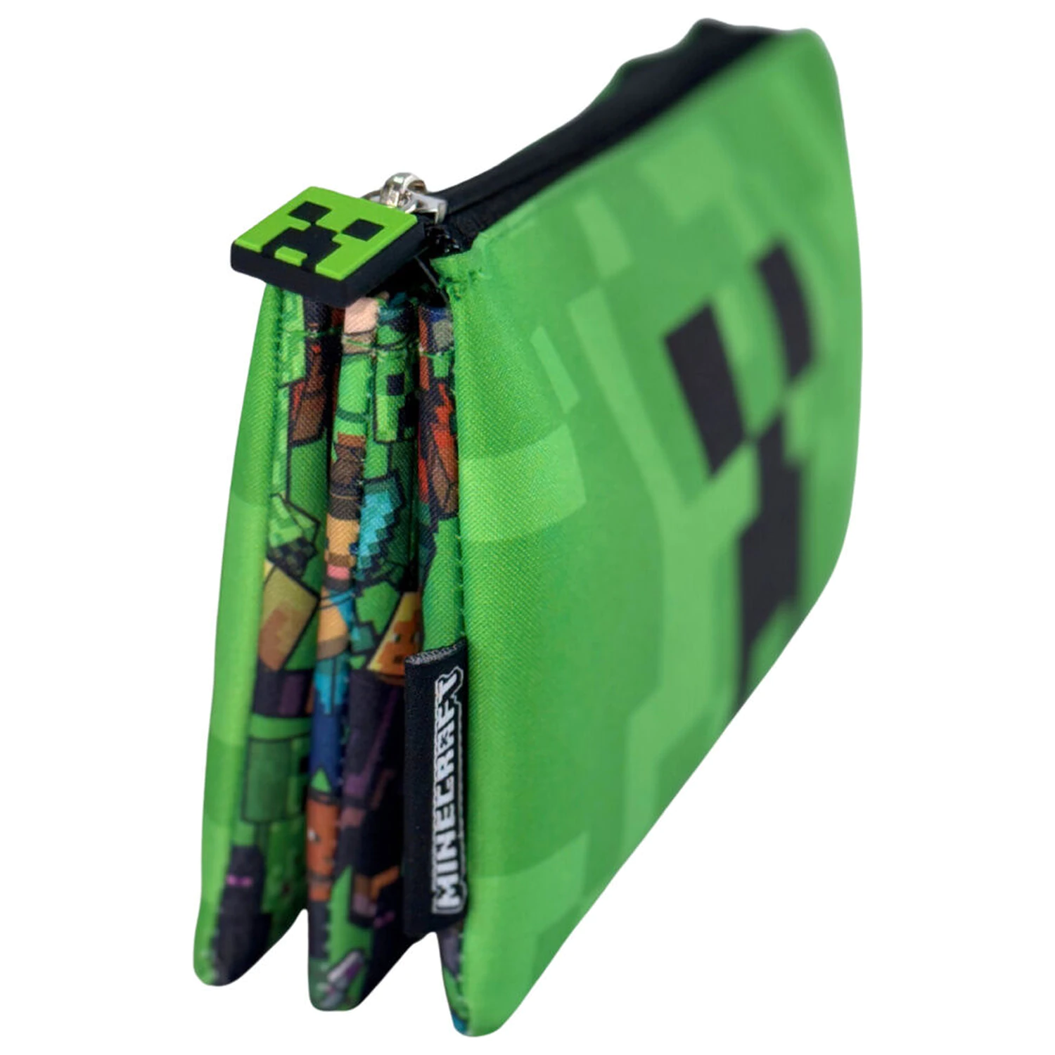 Minecraft Face dreifaches Federmäppchen Produktfoto