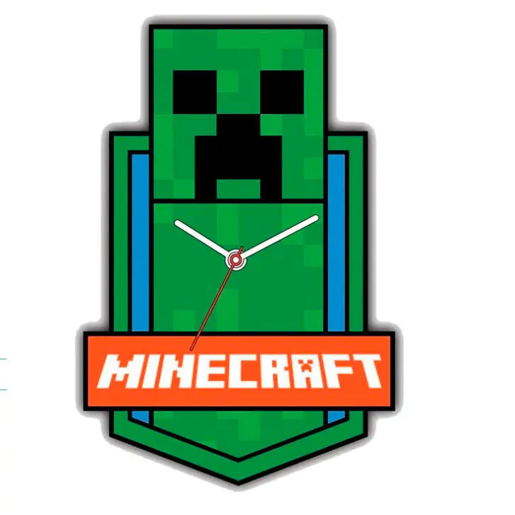 Minecraft Wanduhr Produktfoto