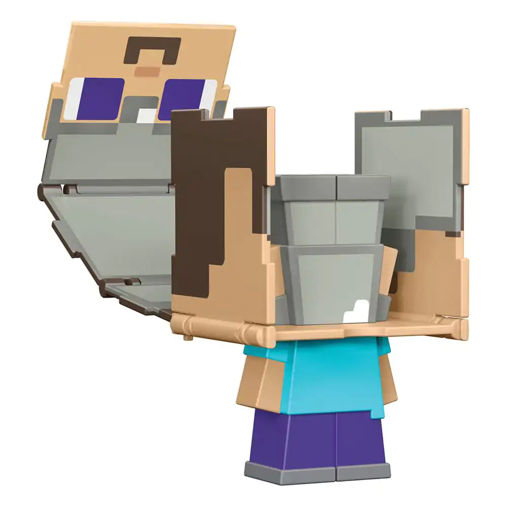 Minecraft Flippin Actionfigur Steve & Steve in Eisenrüstung Produktfoto