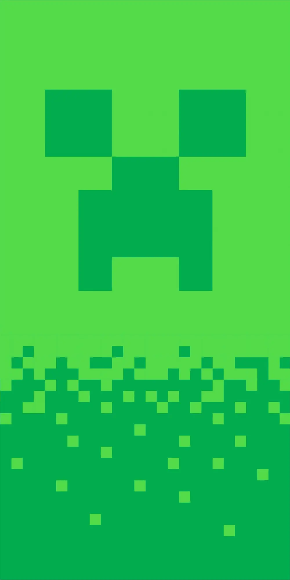 Minecraft Badetuch, Strandtuch Digital Creeper 70*140cm Produktfoto