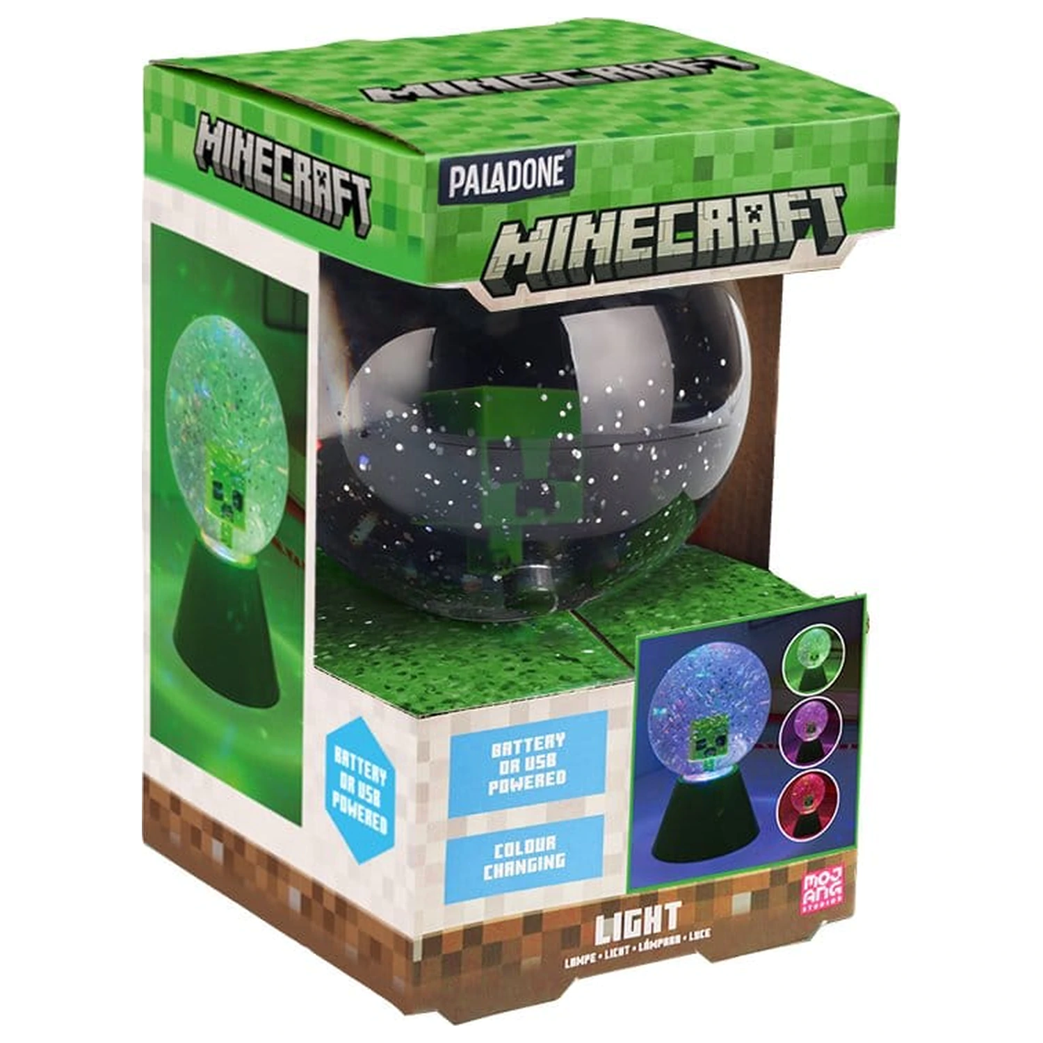 Minecraft Leucht-LED Glitter Kugel Produktfoto