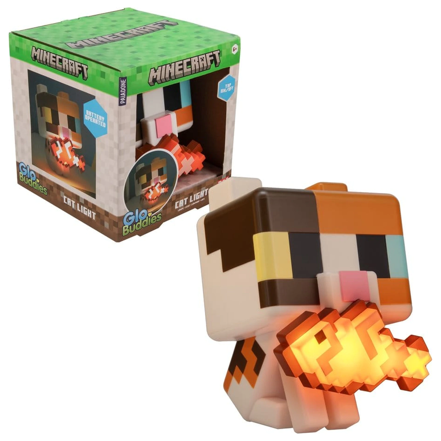 Minecraft GloBuddies Light Katze 15 cm Produktfoto