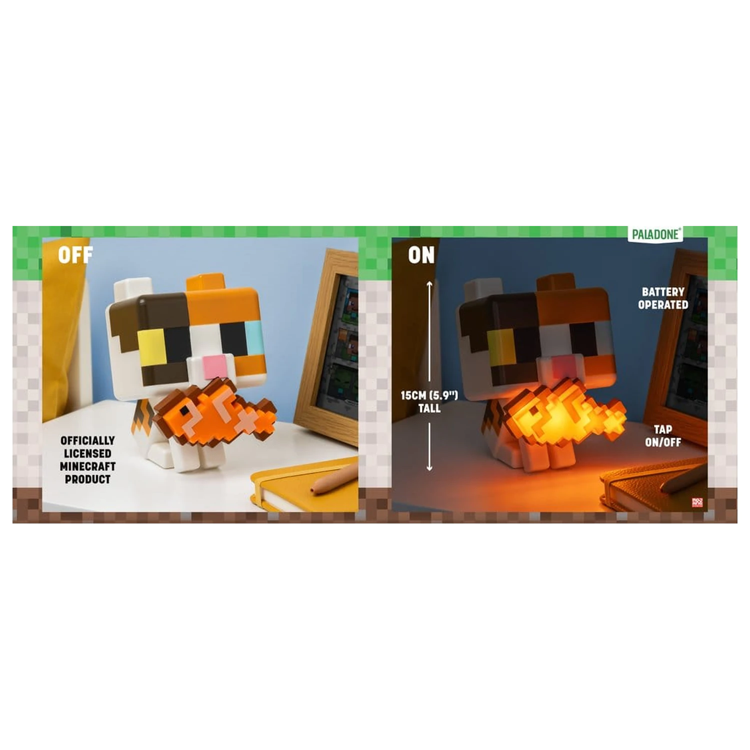 Minecraft GloBuddies Light Katze 15 cm Produktfoto