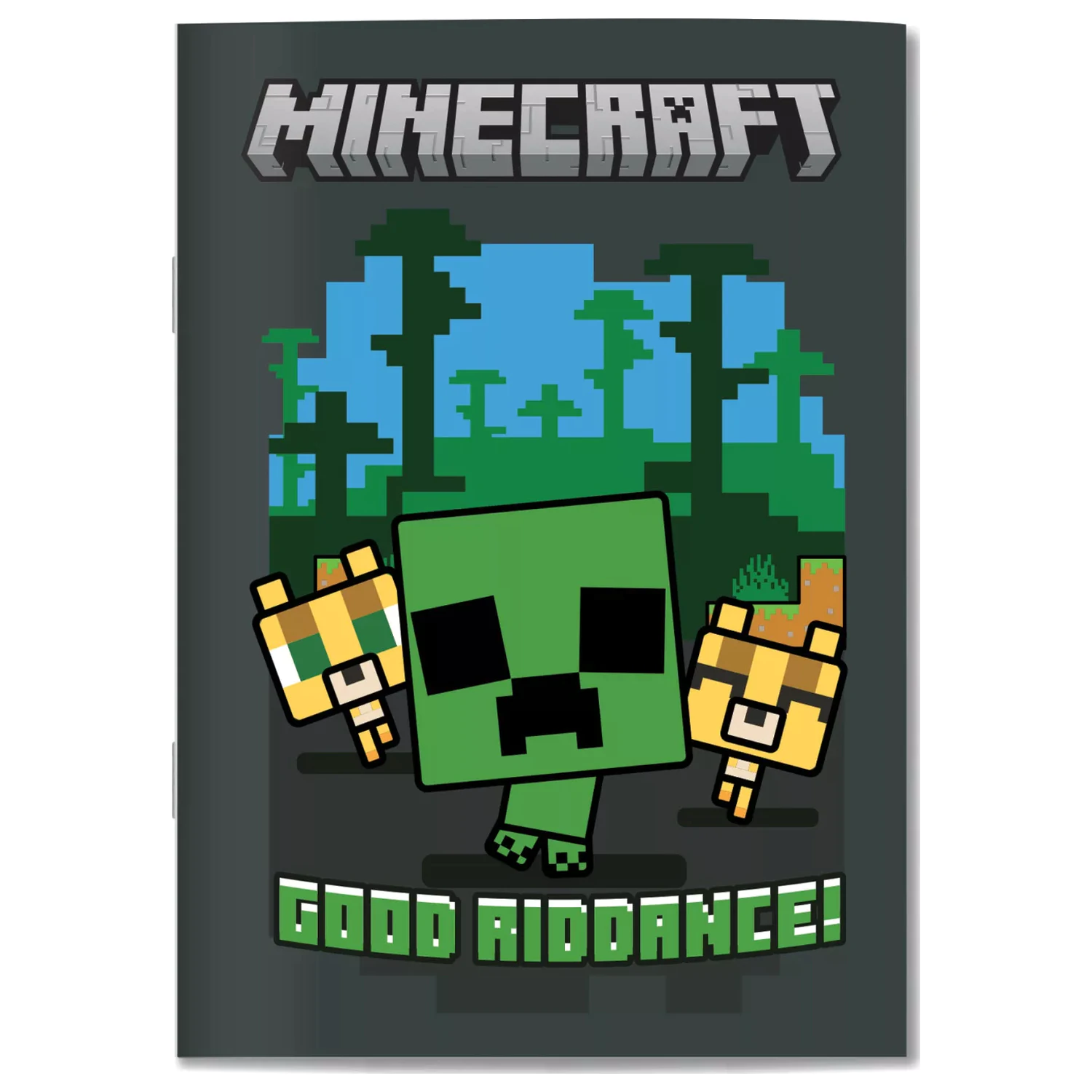 Minecraft Good Riddance B/5 liniertes Notizbuch 40 Seiten Produktfoto