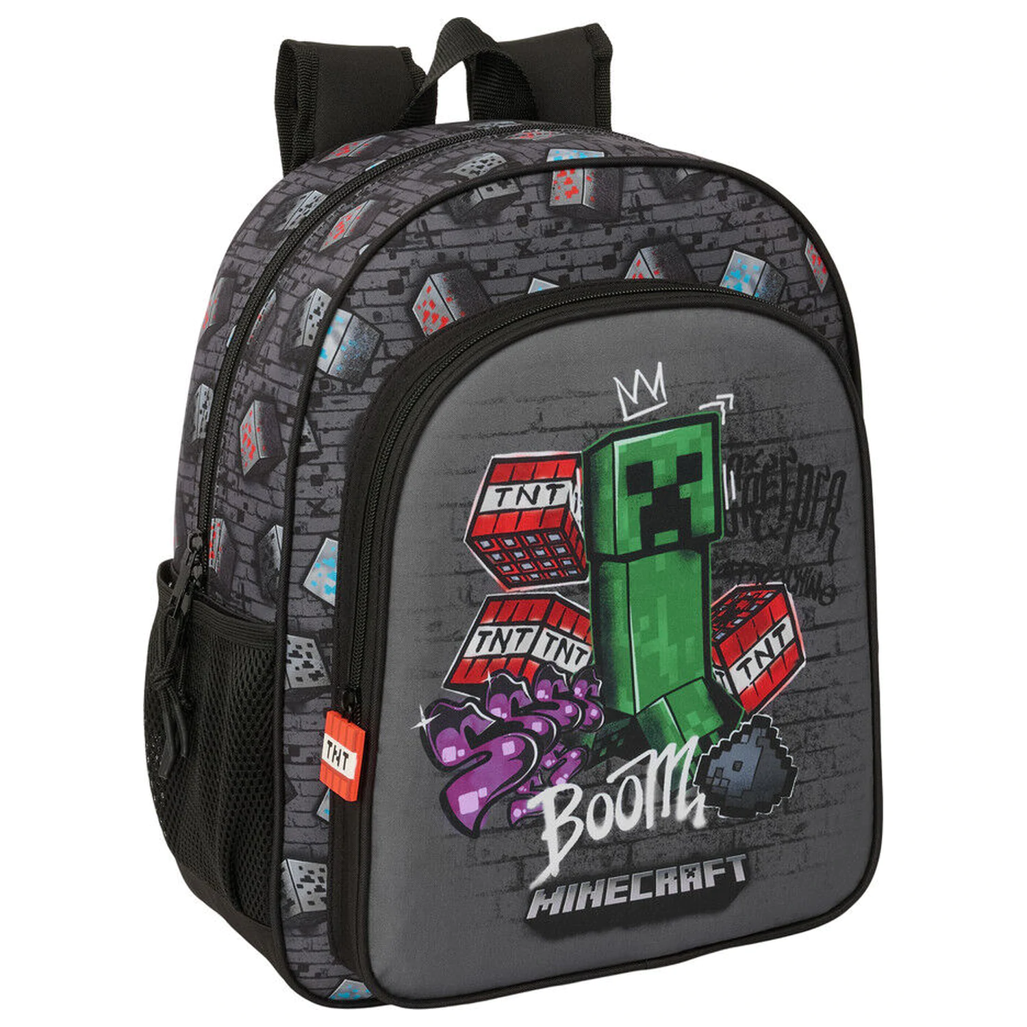 Minecraft Graffiti adaptierbarer Rucksack 38cm Produktfoto