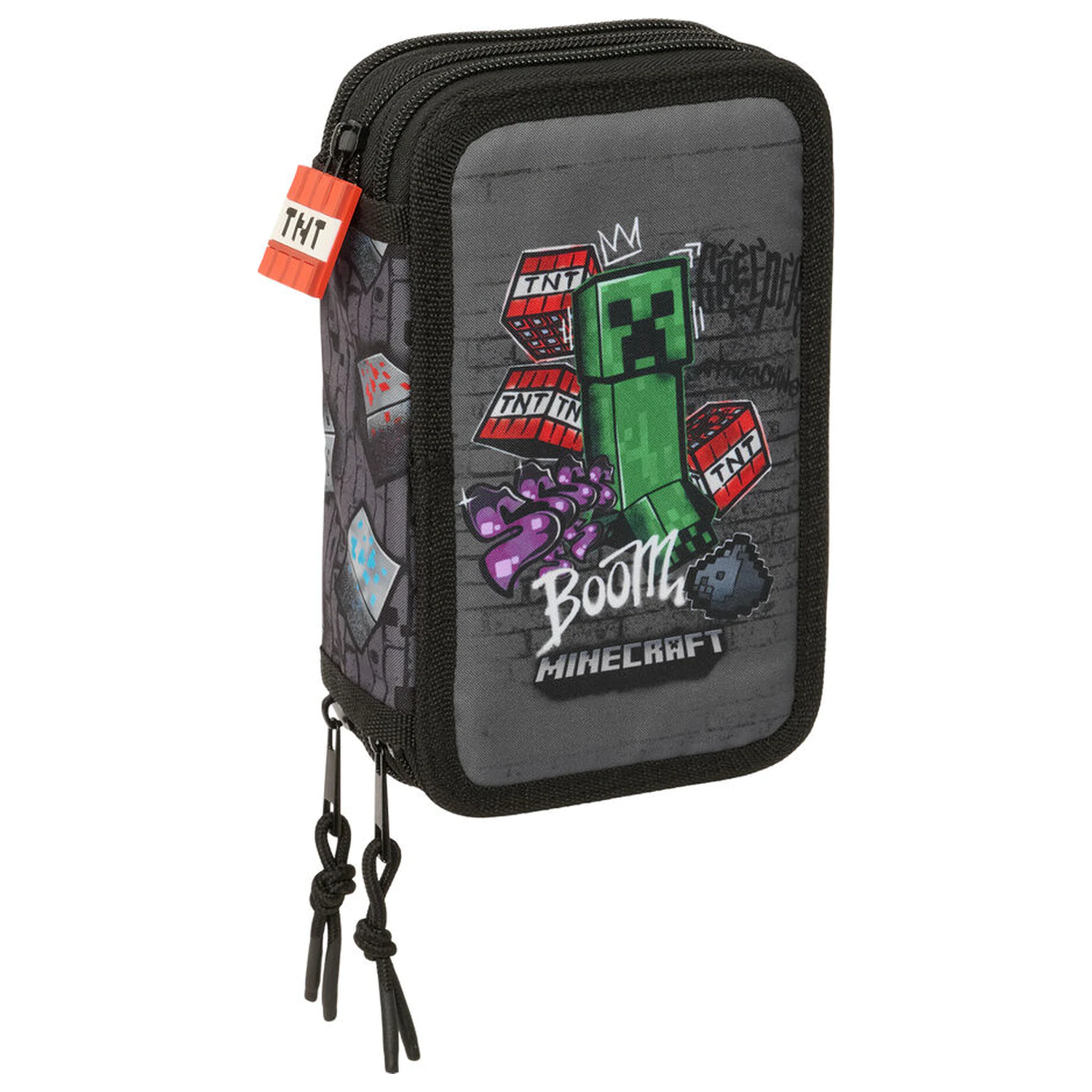 Minecraft Graffiti dreifach Federmäppchen 37 Stck. Produktfoto