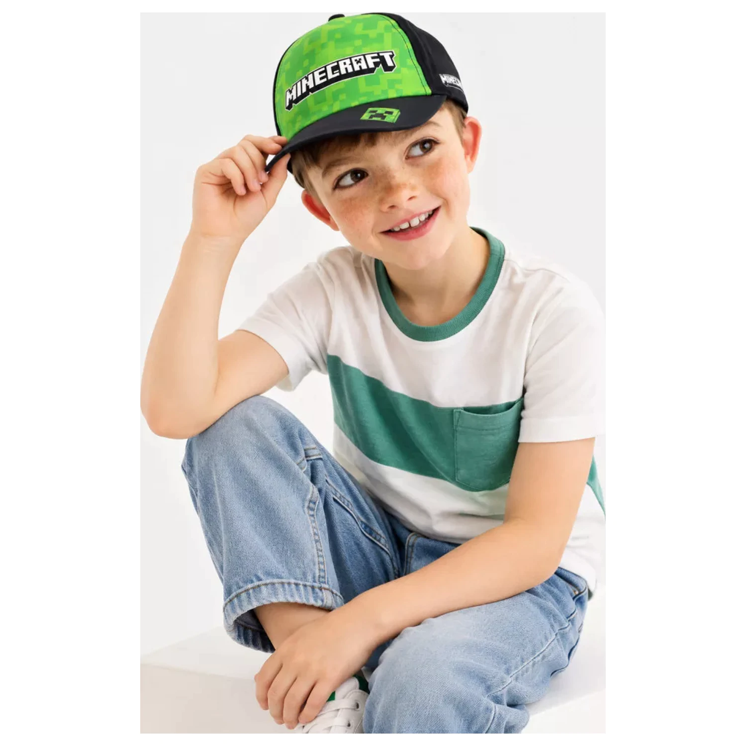 Minecraft Green Block Kinder Baseballkappe 55 cm Produktfoto