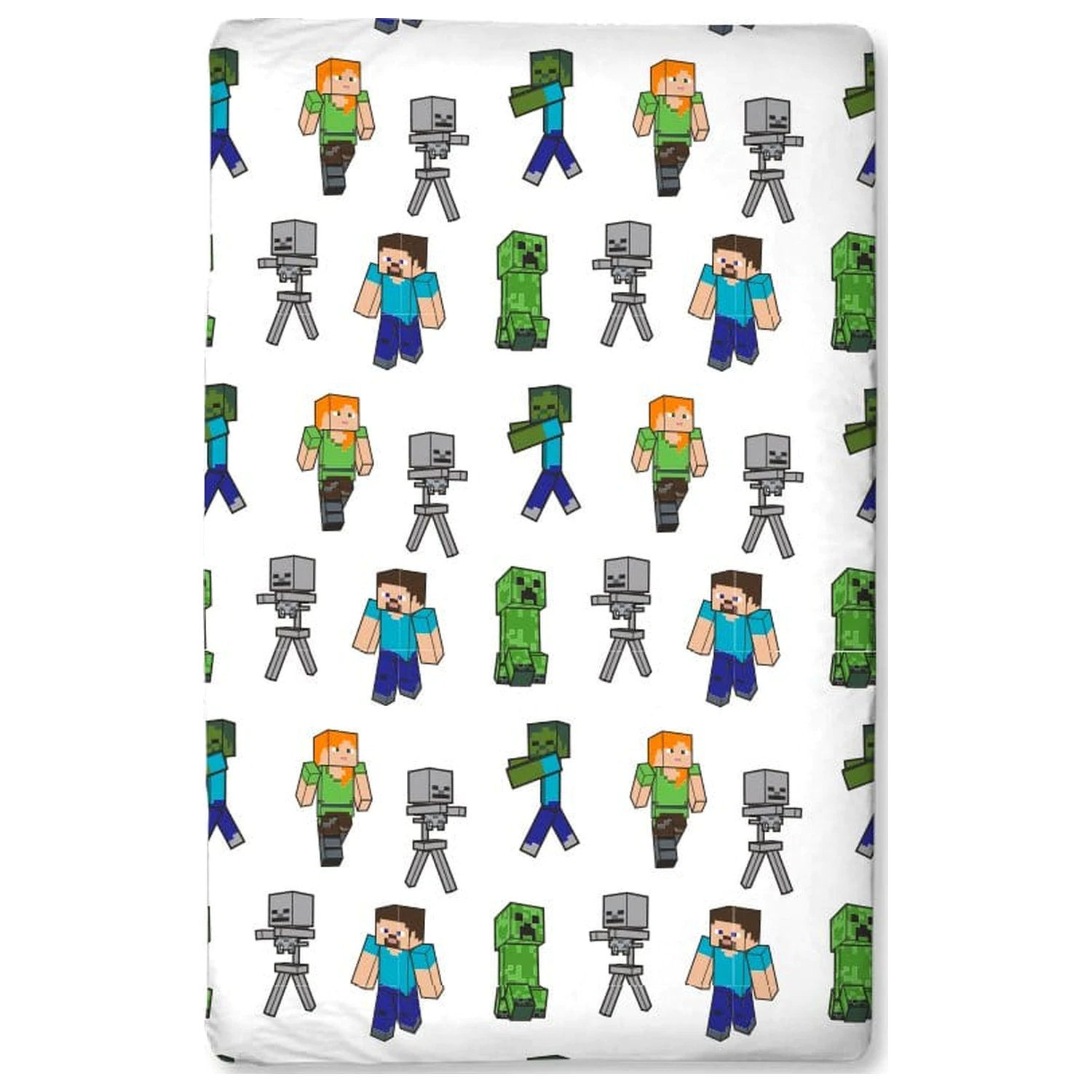 Minecraft Spannbettlaken 90 x 200 Produktfoto