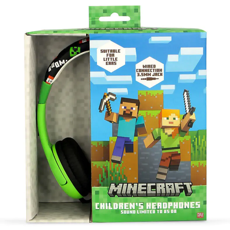 Minecraft Kinder Kopfhörer Produktfoto