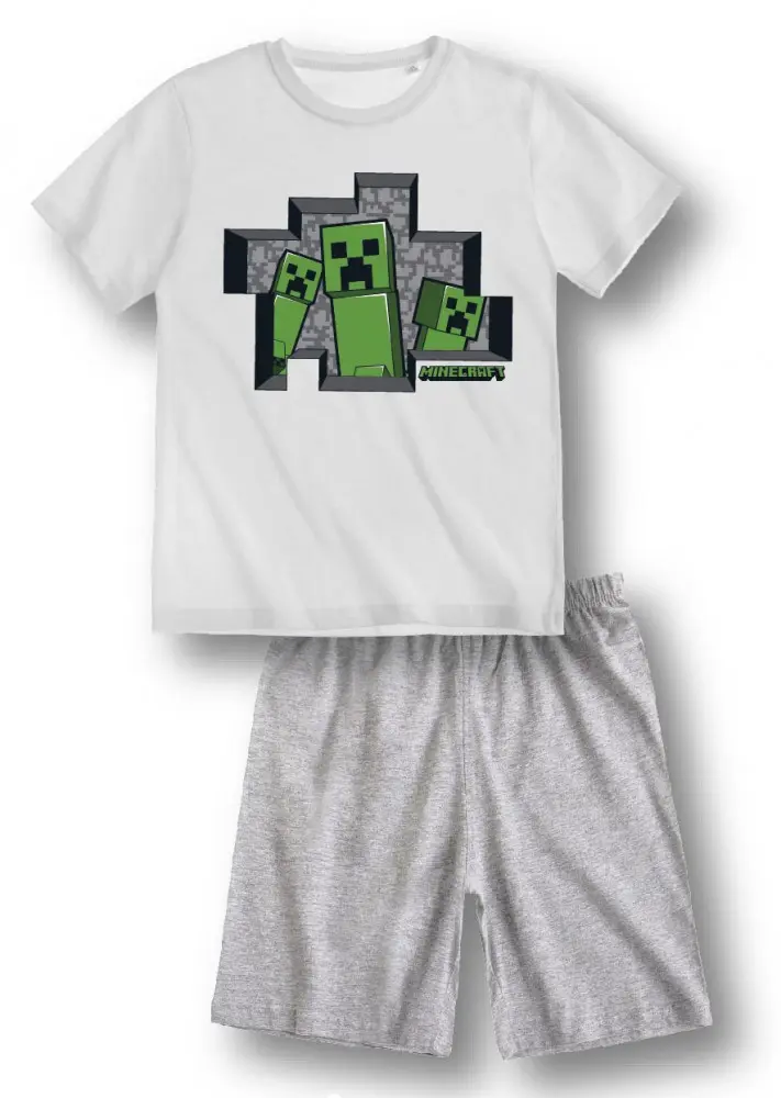 Minecraft Kinder kurze Pyjamas Produktfoto