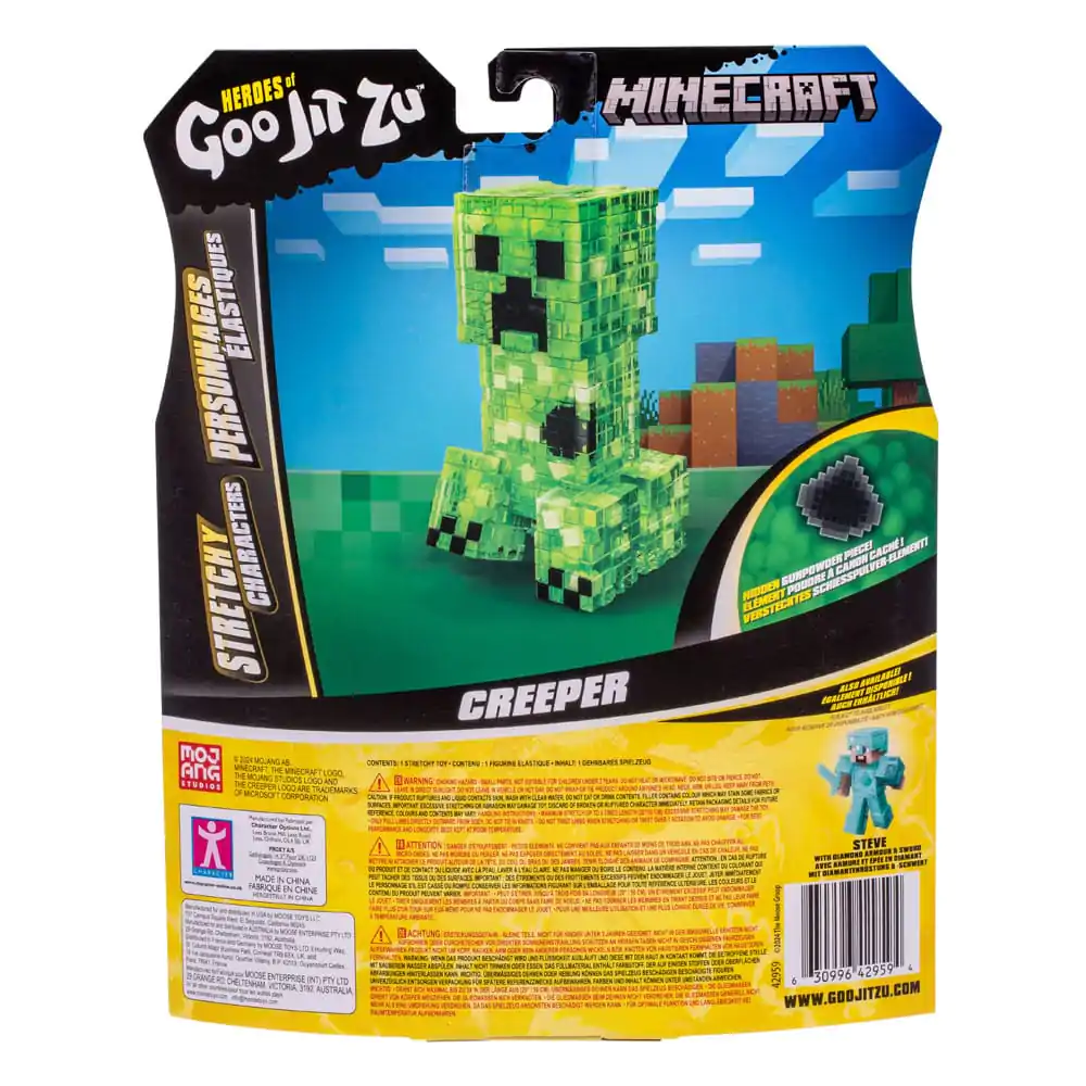 Minecraft Heroes of Goo Jit Zu Meteor Madness Stretch-Figur Creeper 12 cm Produktfoto