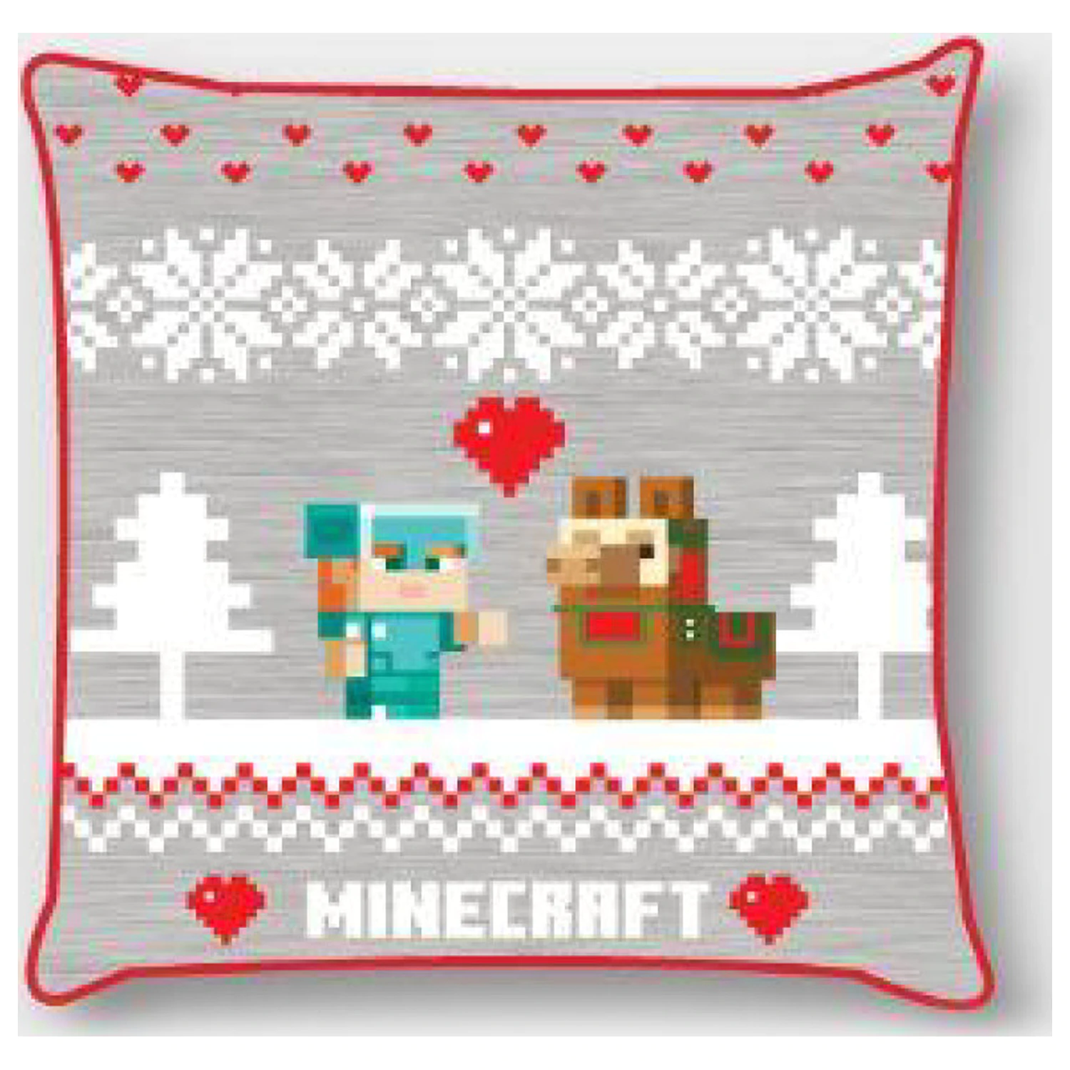 Minecraft Holiday Weihnachts Kissenbezug Produktfoto
