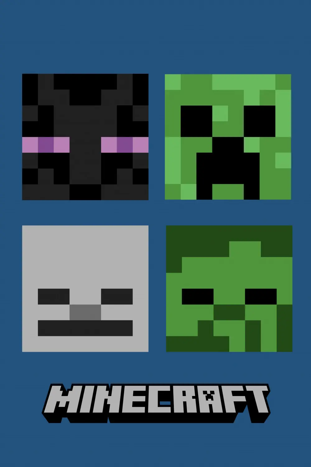 Minecraft Hostile Mobs Polardecke 100*150cm Produktfoto