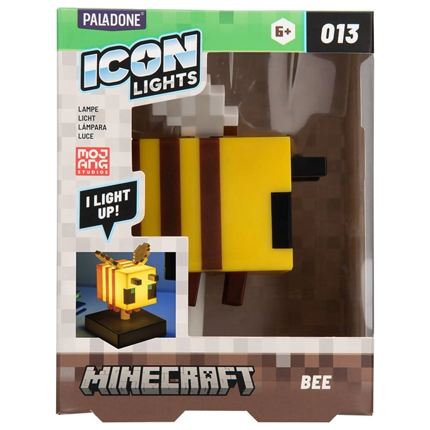 Minecraft Icon Light Biene 11 cm Produktfoto
