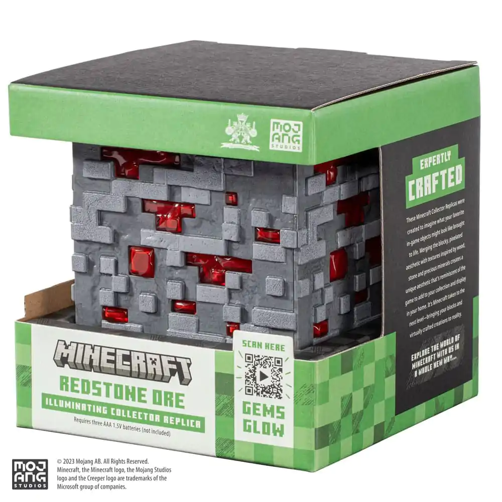 Minecraft Replik Illuminating Redstone Ore Cube 10 cm termékfotó