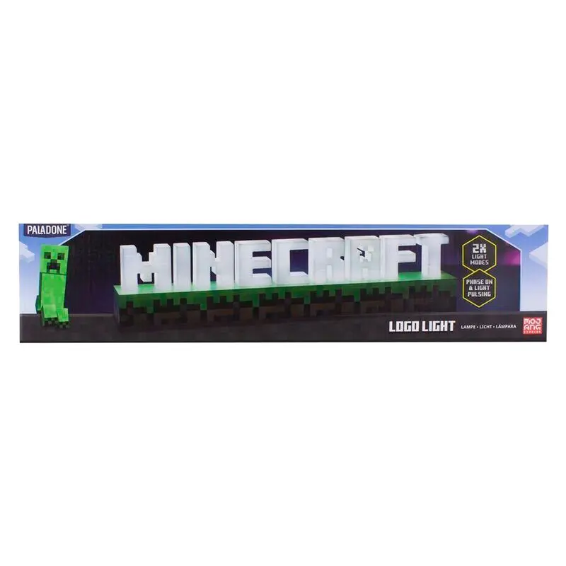 Minecraft Leuchte Logo 41 cm Produktfoto