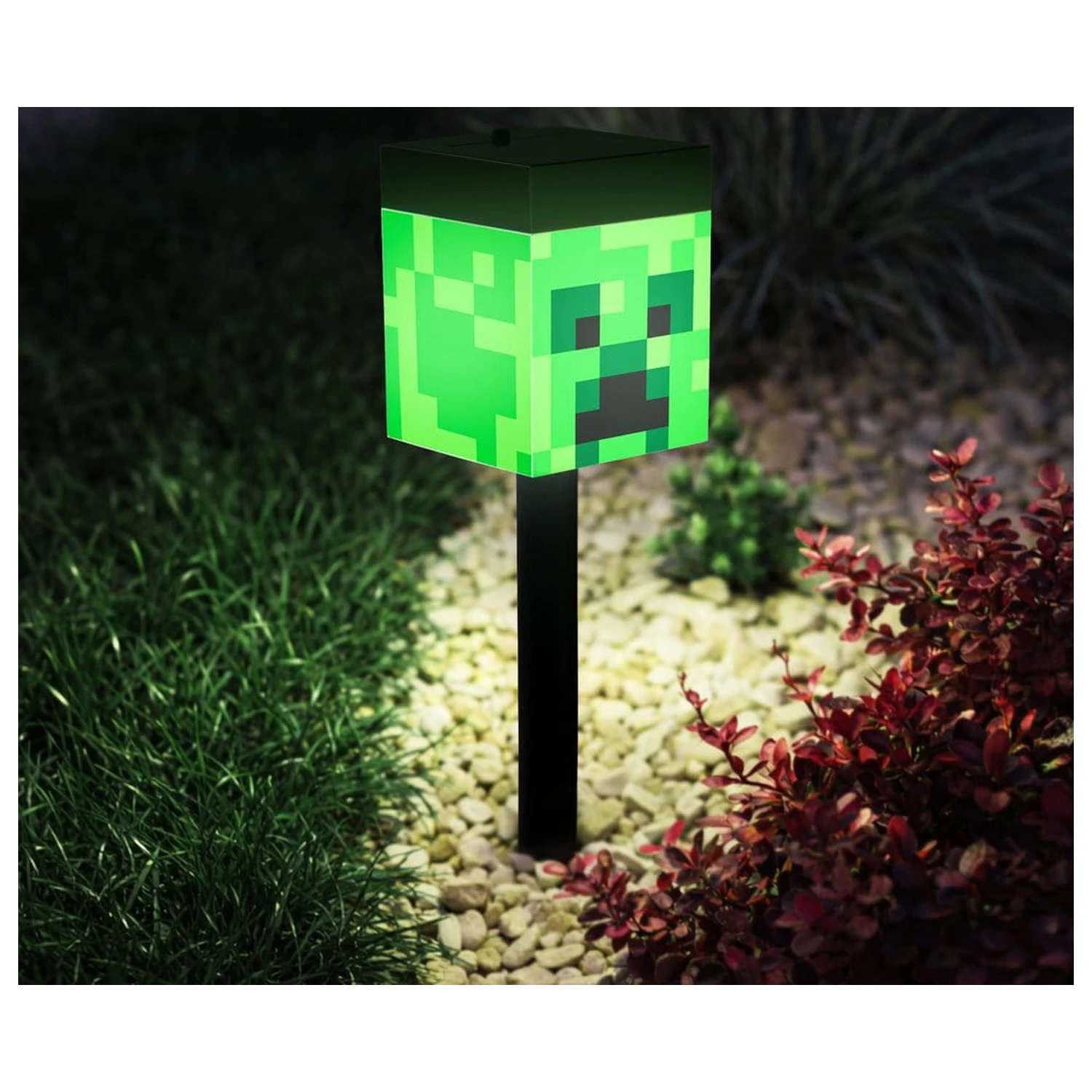 Minecraft LunaGlo Solar Erdkabelbeleuchtung Creeper Produktfoto