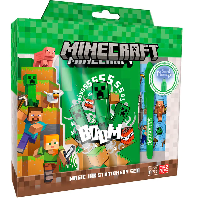 Minecraft Zauberstift und Hardcover-Notizbuch im Paket termékfotó