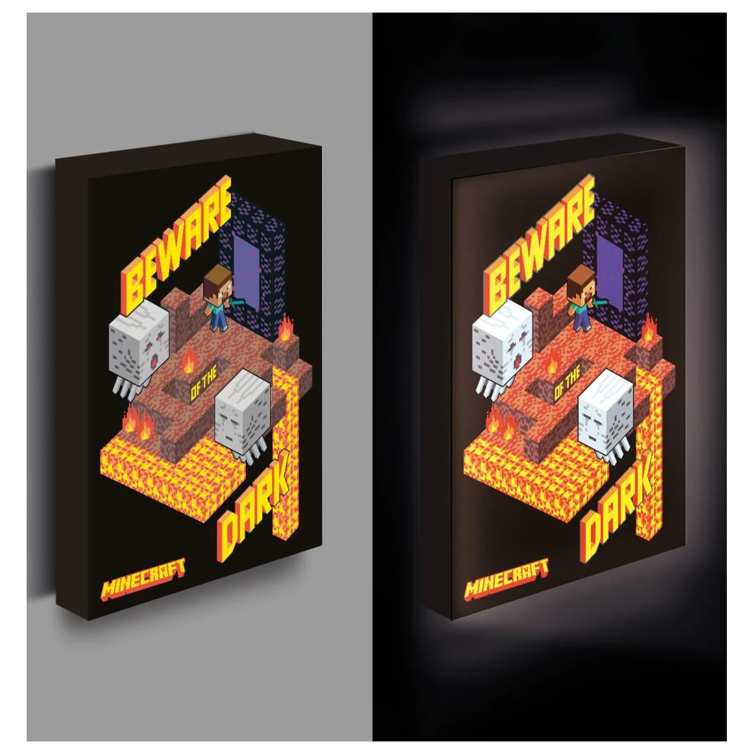 Minecraft Helles Leinwandbild 40x30 cm Produktfoto