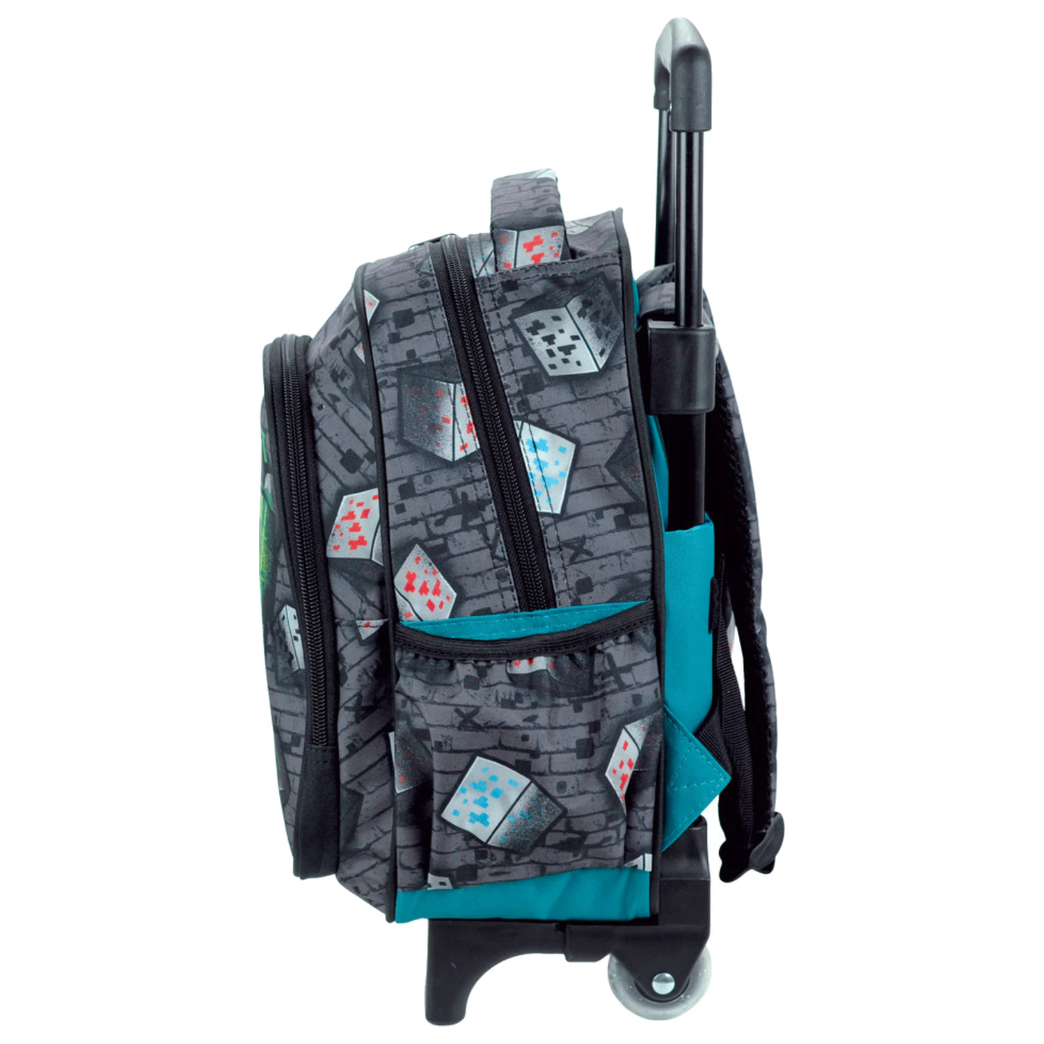 Minecraft Metro Art Blast Rolling Vorschul Rucksack, Tasche 30 cm Produktfoto