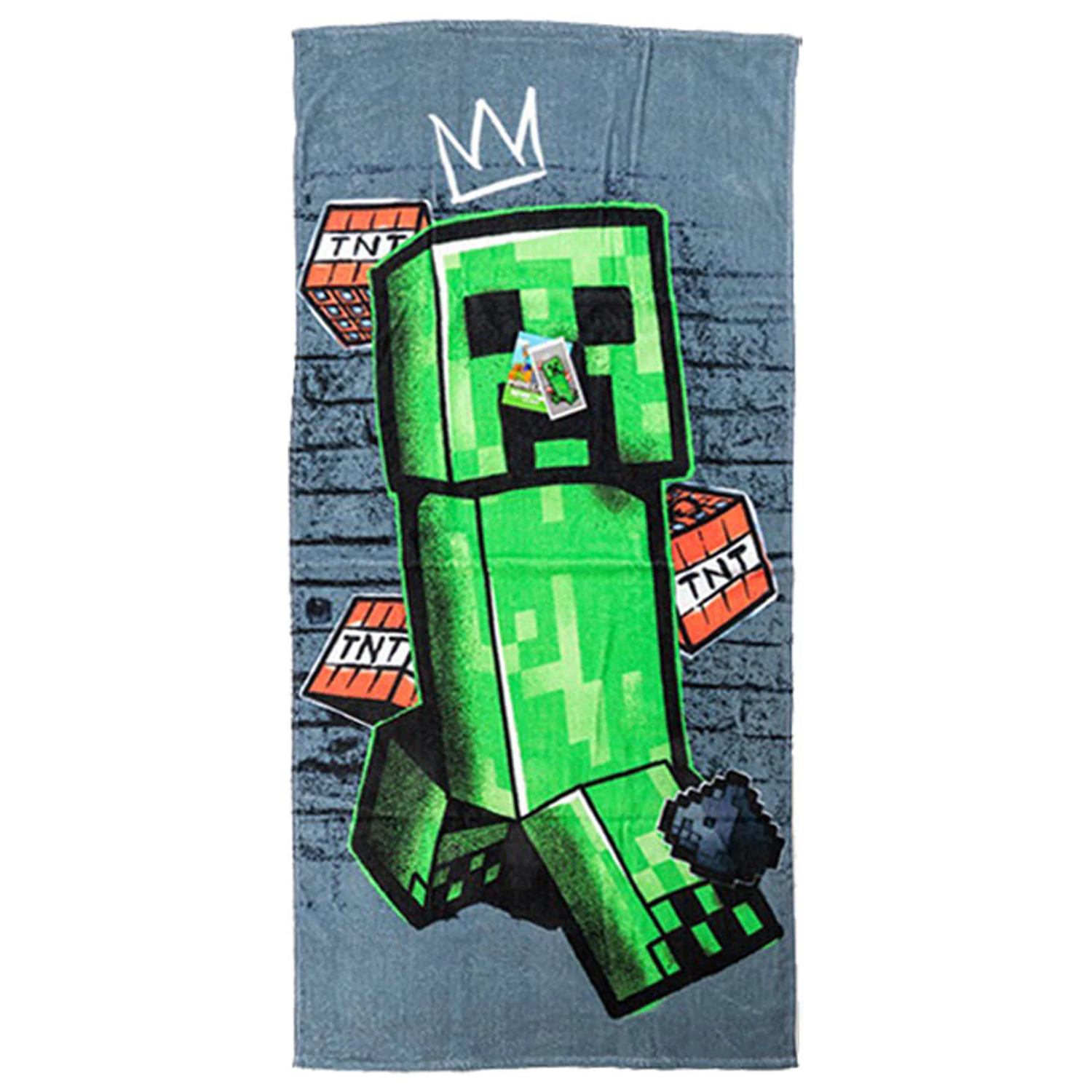 Minecraft Metro Art Creeper Handtuch Produktfoto